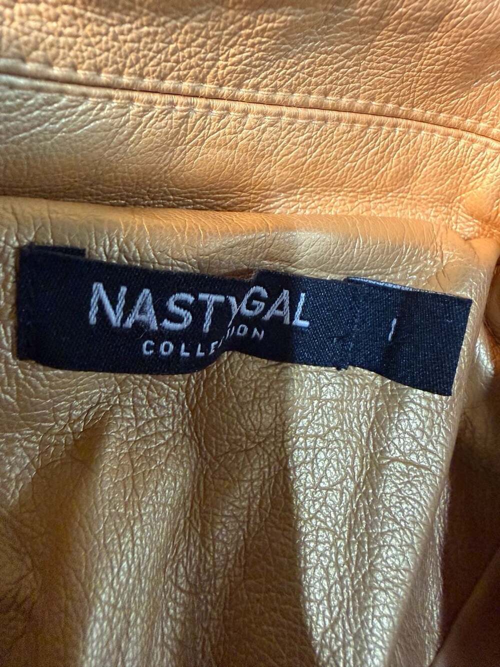Nasty Gal Collection Metallic Gold Faux Leather Fringe Western Jacket - Picture 4 of 8